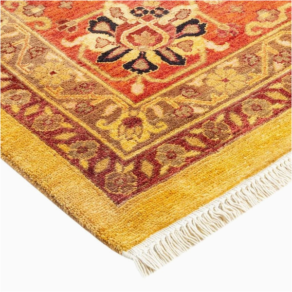 10×12 area Rug Home Depot solo Rugs Eclectic, One Of A Kind Contemporary Yellow 8′ 10″ X 12 …