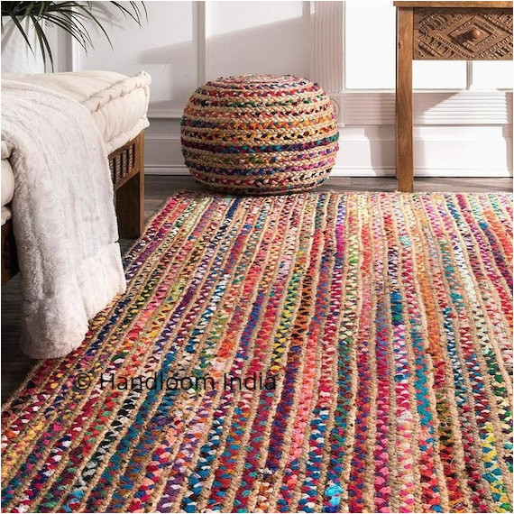 4×6 area Rugs for Sale 4×6 Feet Chindi Braided area Rugs Runner for Sale Bohemian – Etsy