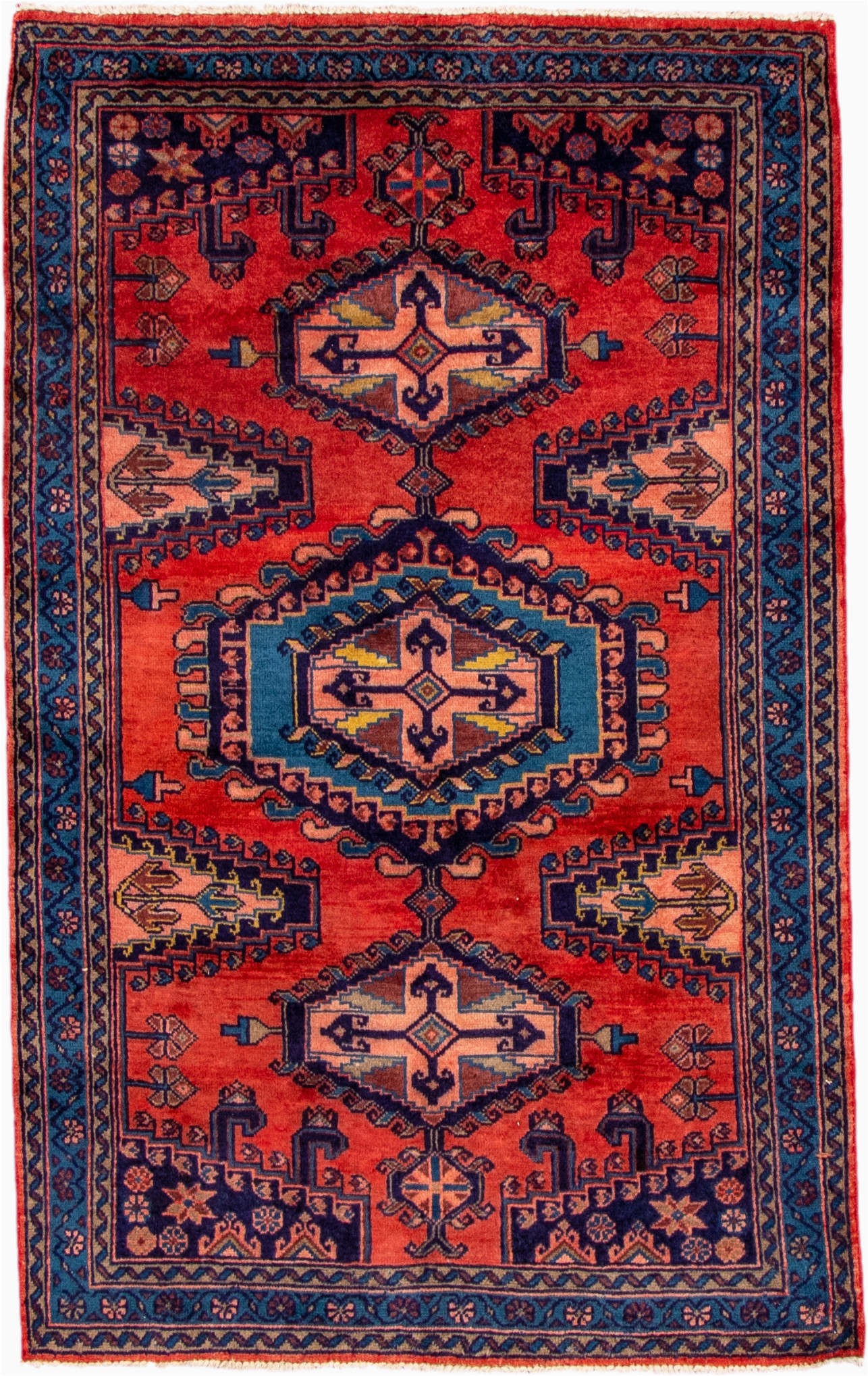 4×6 area Rugs for Sale Iran Hamadan 4×6 Red Wool area Rug – oriental Rug Mart Inc