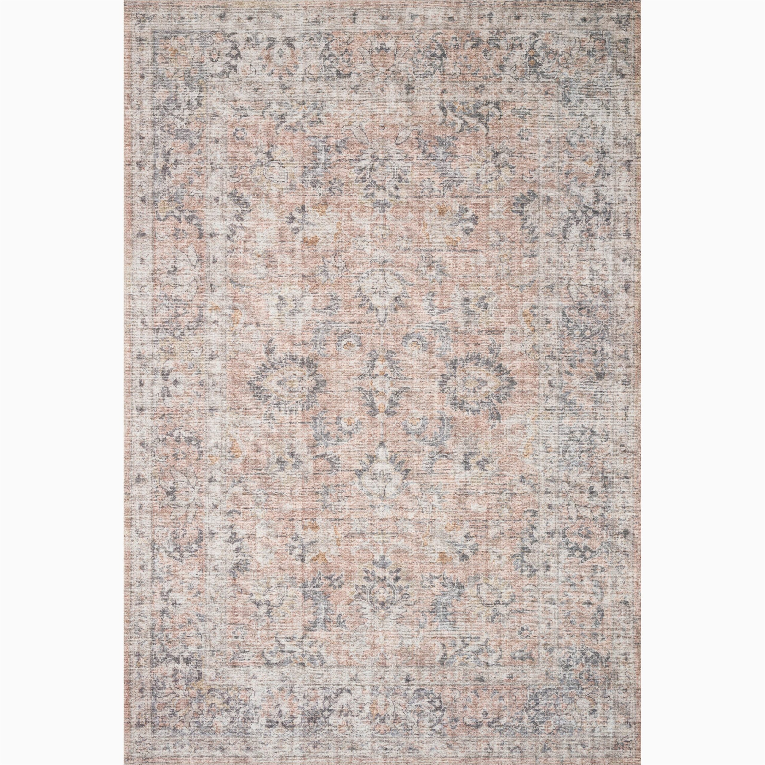 Alexander Home Leanne Traditional Distressed area Rug Alexander Home Bohemian & Eclectic Accent Polyester Shabby Chic …