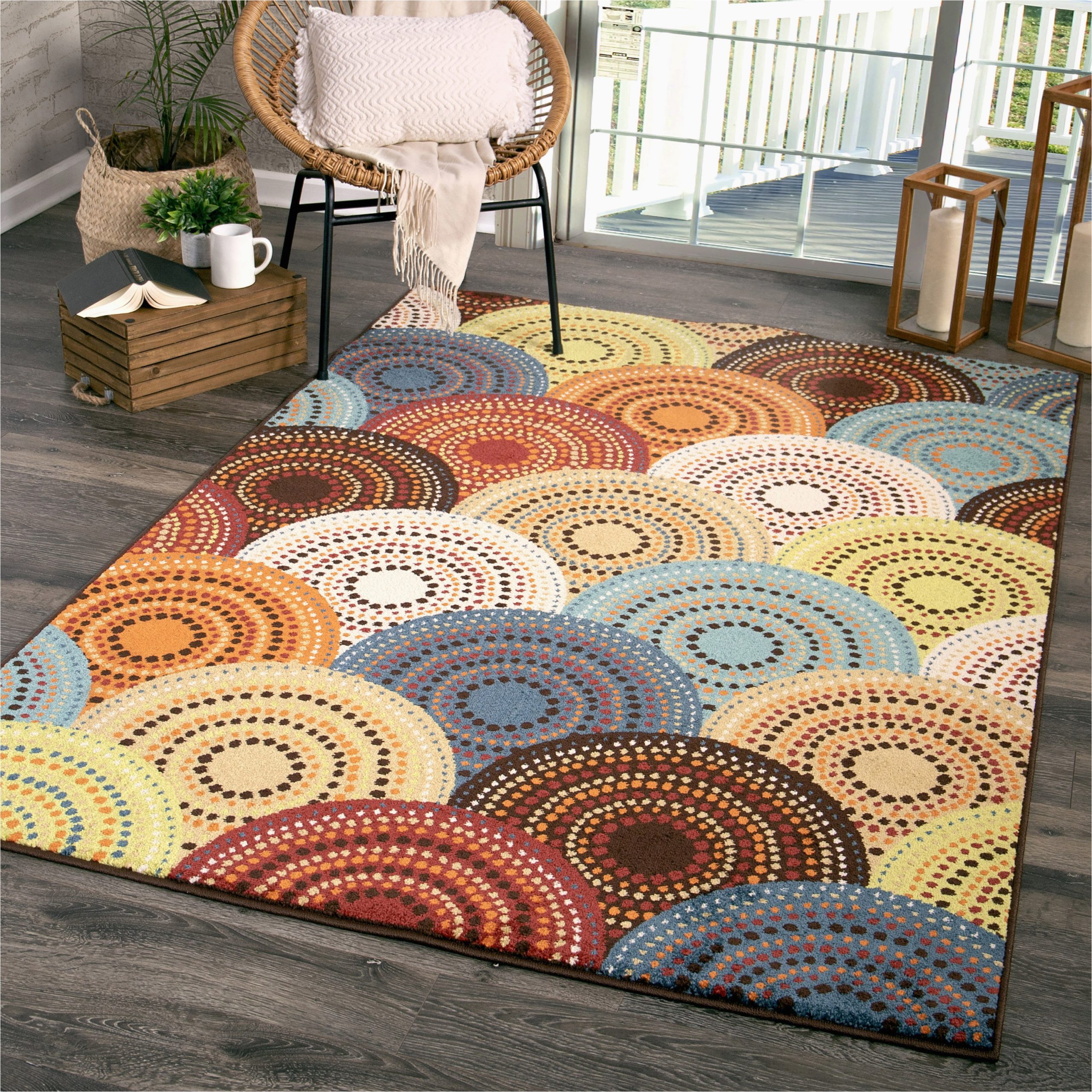 Better Homes and Gardens Bright Dotted Circles area Rug Better Homes and Gardens Bright Dotted Circles area Rug, 5′ X 7′