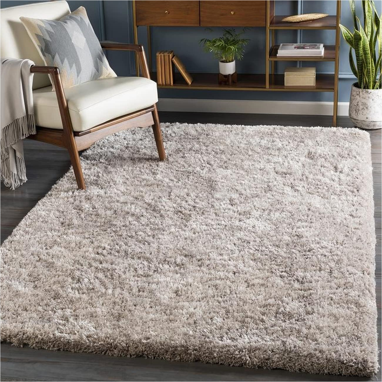 Cheap area Rugs 10 X 14 Mark&day area Rugs, 10×14 Cambrai Shag Light Gray area Rug, Gray / Beige / White Carpet for Living Room, Bedroom or Kitchen (10′ X 14′)