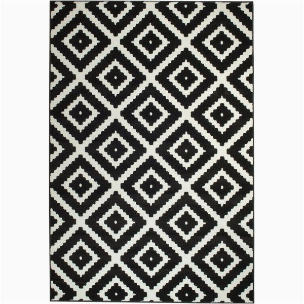 Leana Black Indoor area Rug Black and White area Rugs: Best Rug Variety Turn On the Brights …