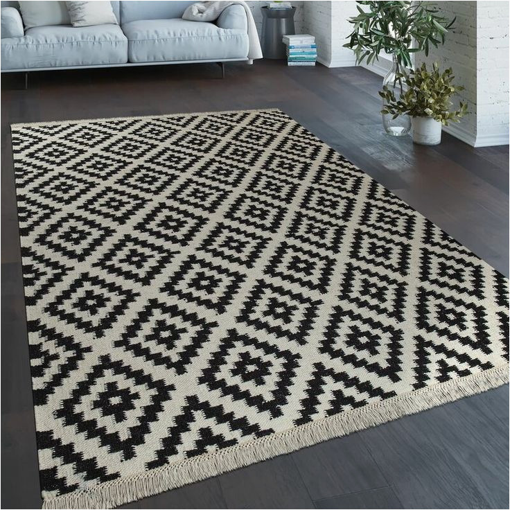 Leana Black Indoor area Rug Redwood Handwoven Black Rug Rug World, Black Rug, Silver Grey Rug