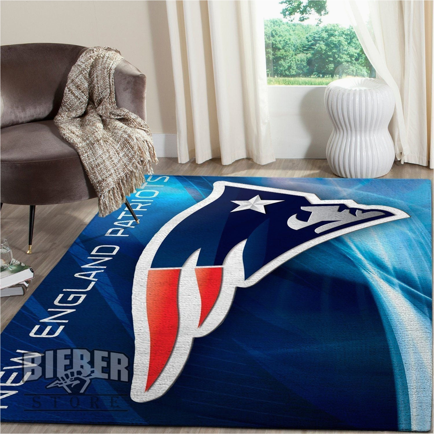 New England Patriots area Rug New England Patriots area Rug Nfl Football Team Logo Carpet Living Room Rugs Floor Decor 19122116