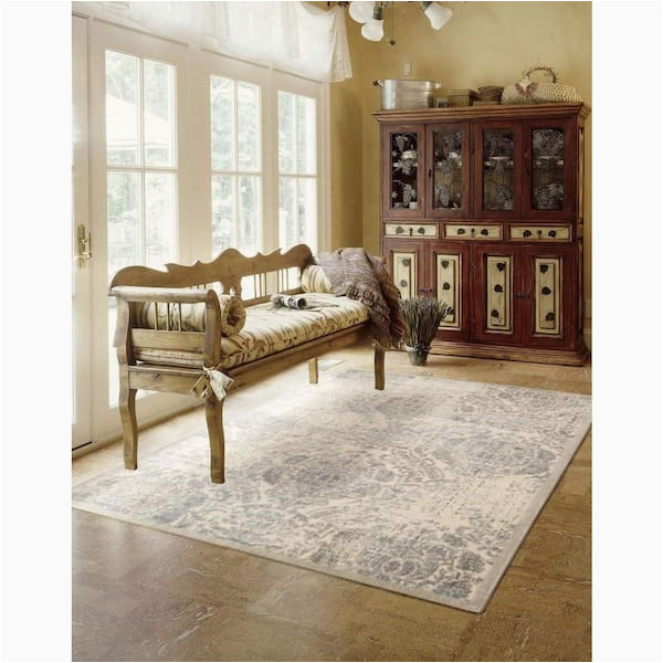 Nourison Graphic Illusions area Rug Nourison Graphic Illusions Ivory 2 Ft. X 4 Ft. Persian Vintage …