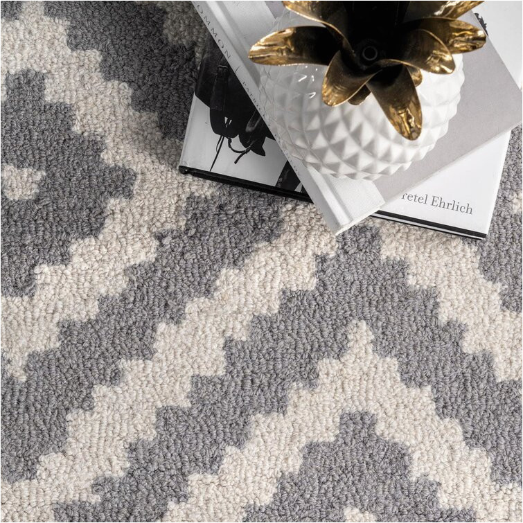 Obadiah Hand Tufted Wool Black area Rug Obadiah Hand-tufted Wool Grey/ivory Rug