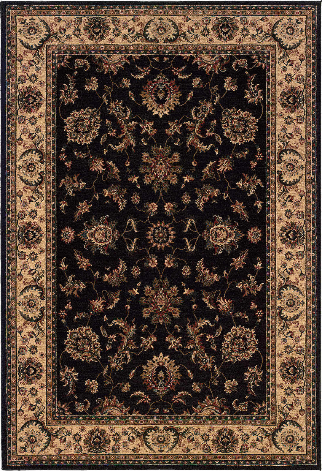 Oriental Weavers Ariana area Rug oriental Weavers Ariana 311k3 Black/ivory area Rug