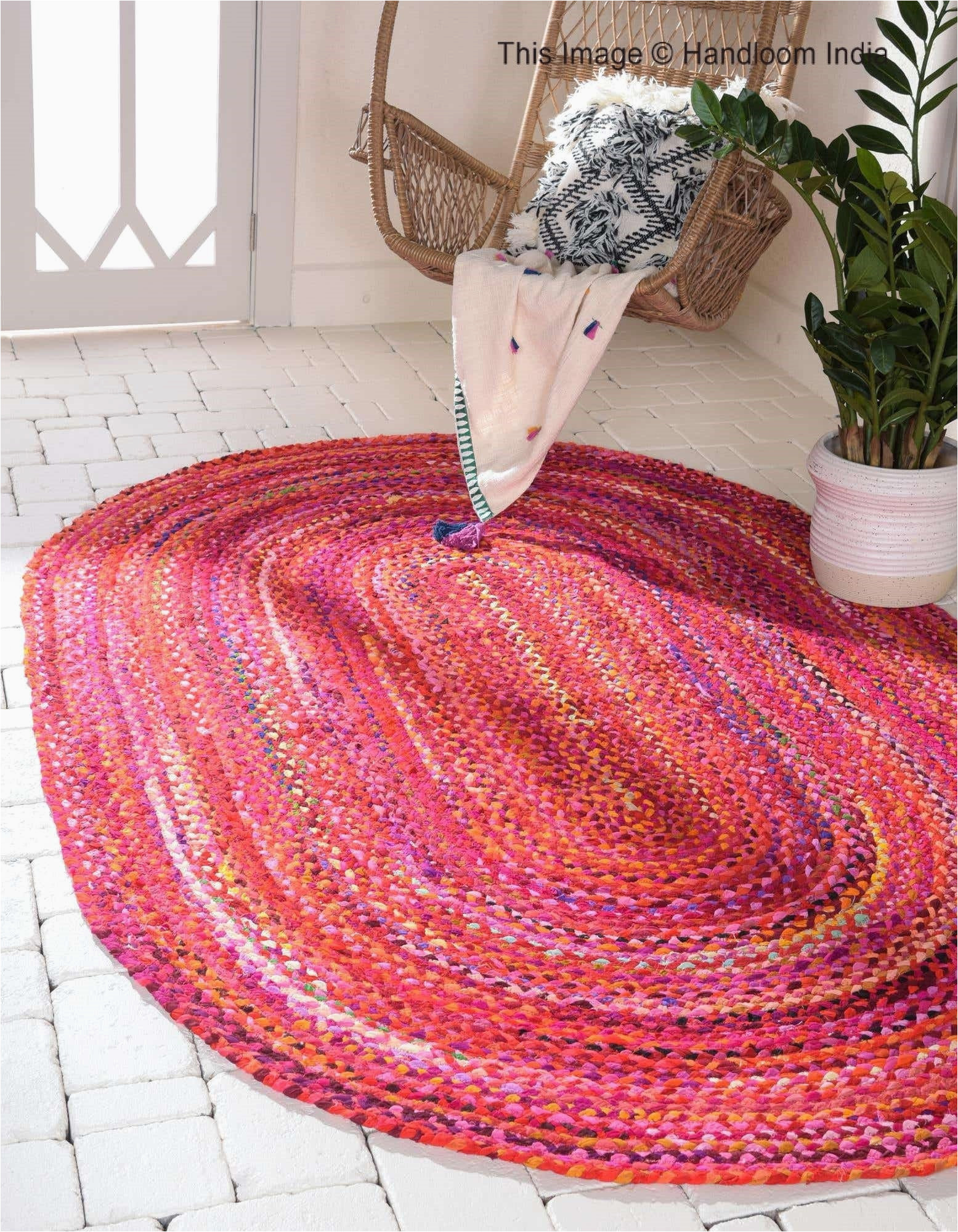 Oval area Rugs 6 X 8 soft Reversible 6 X 8 Oval area Rugs for Living Room Braided – Etsy