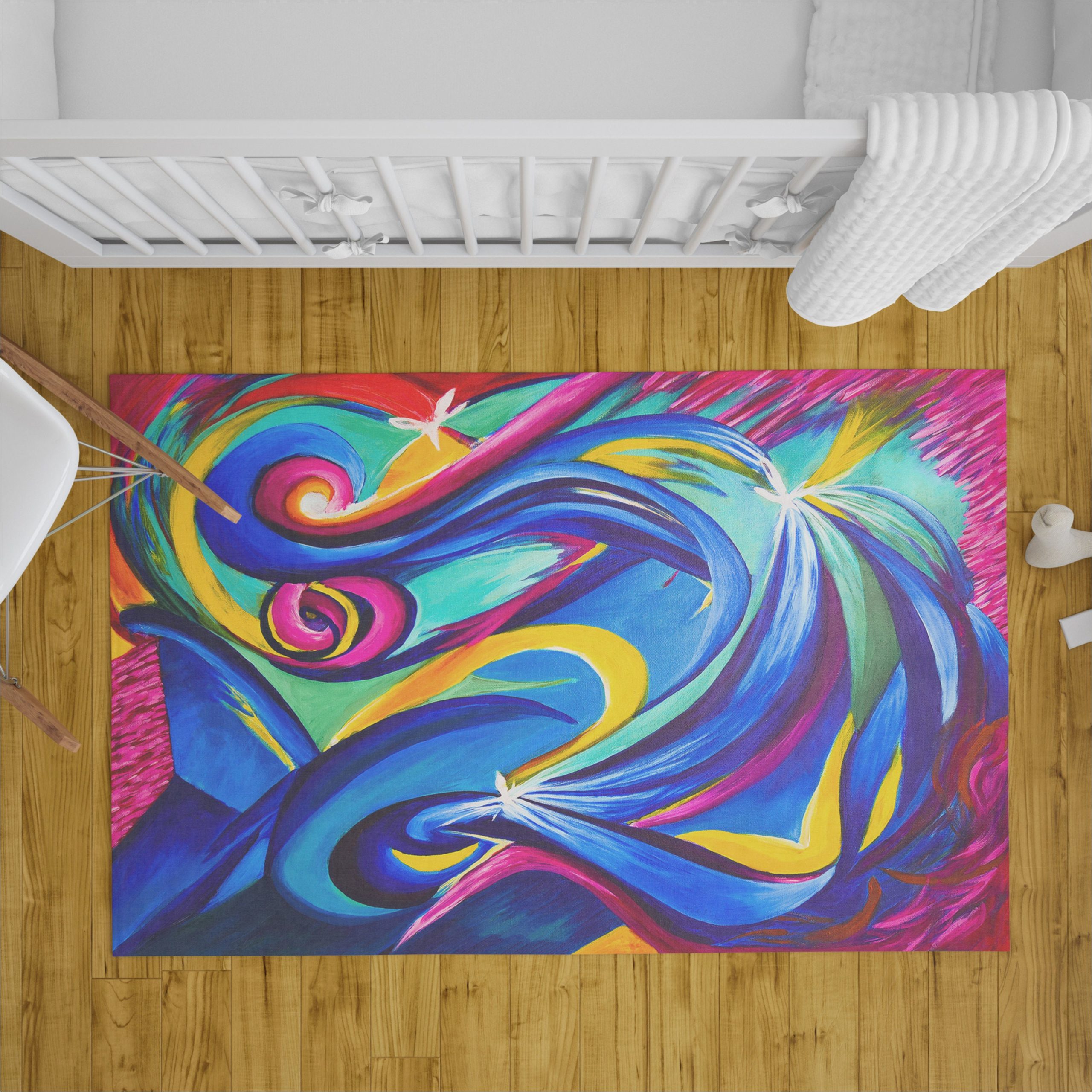 Pier 1 area Rugs 5×7 Colorful Abstract Rug Art Rug Blue Yellow Pink Rug 3×5 4×6 5×7 …