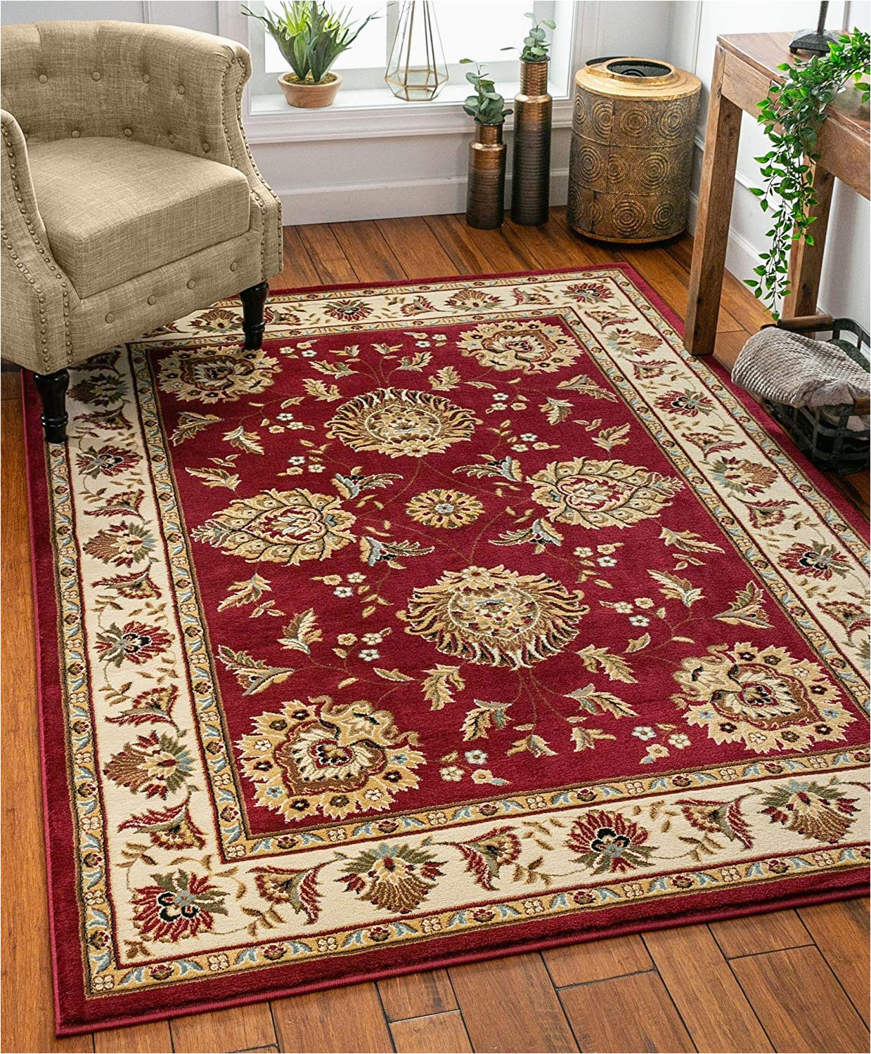 Red area Rugs Near Me Amazon.de: Well Woven Sultan Sarouk Roter orientalischer Teppich …