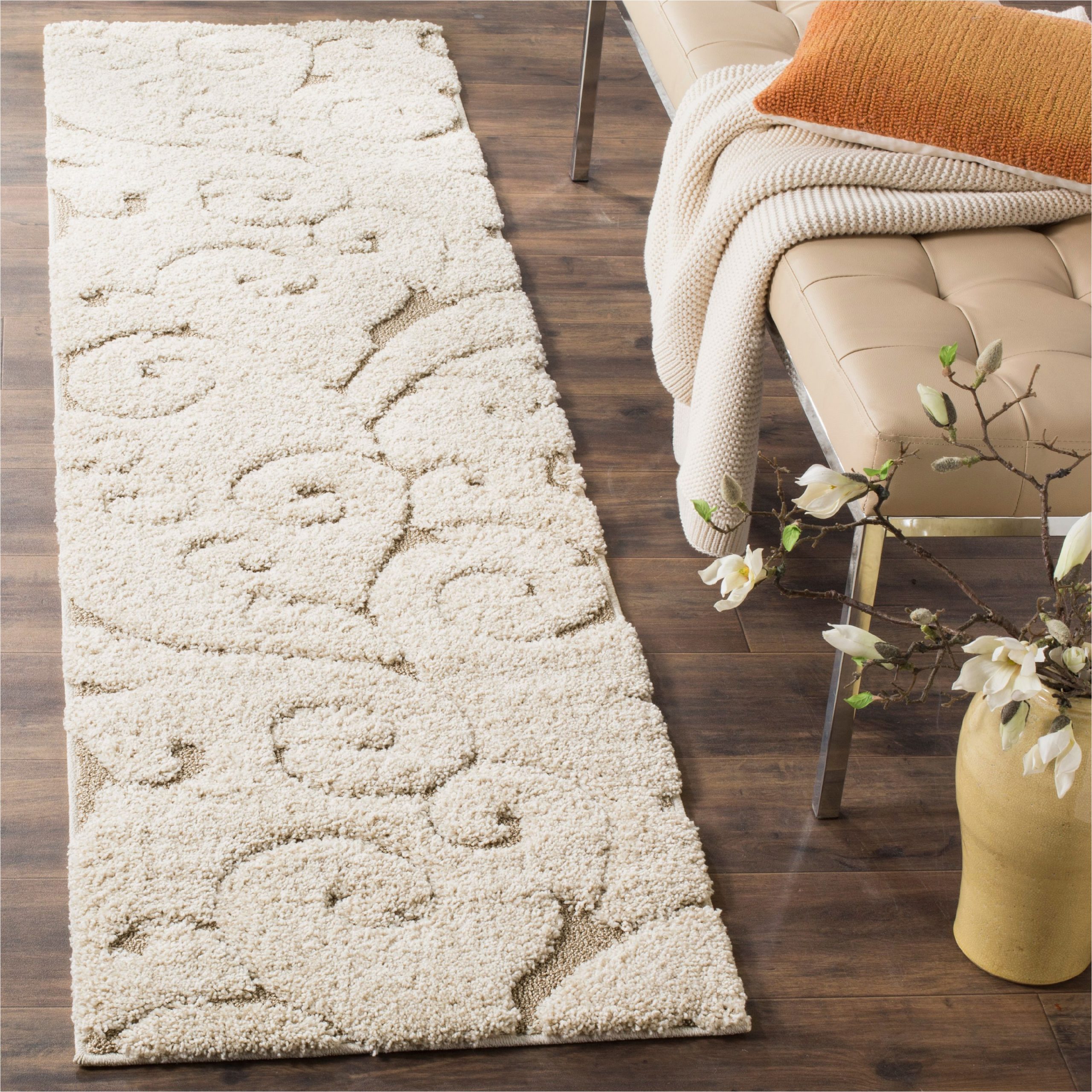 Safavieh Florida Douglas Floral Vines Shag area Rug or Runner Safavieh Florida Douglas Floral Vines Shag area Rug or Runner