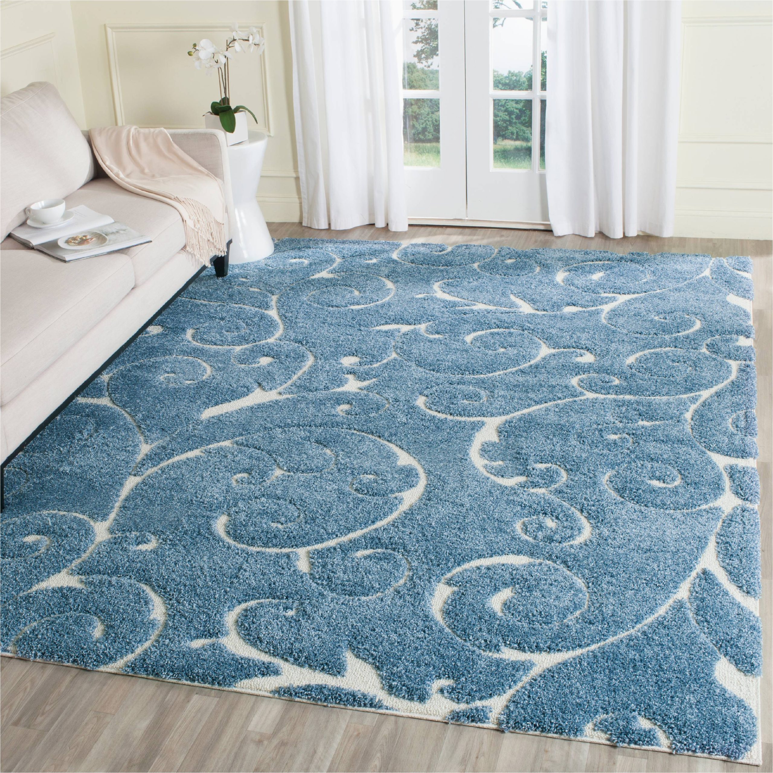 Safavieh Florida Douglas Floral Vines Shag area Rug or Runner Safavieh Florida Douglas Floral Vines Shag area Rug or Runner