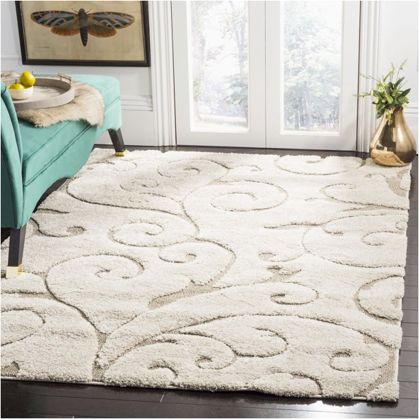 Safavieh Florida Douglas Floral Vines Shag area Rug or Runner Safavieh Florida Douglas Floral Vines Shag area Rug or Runner