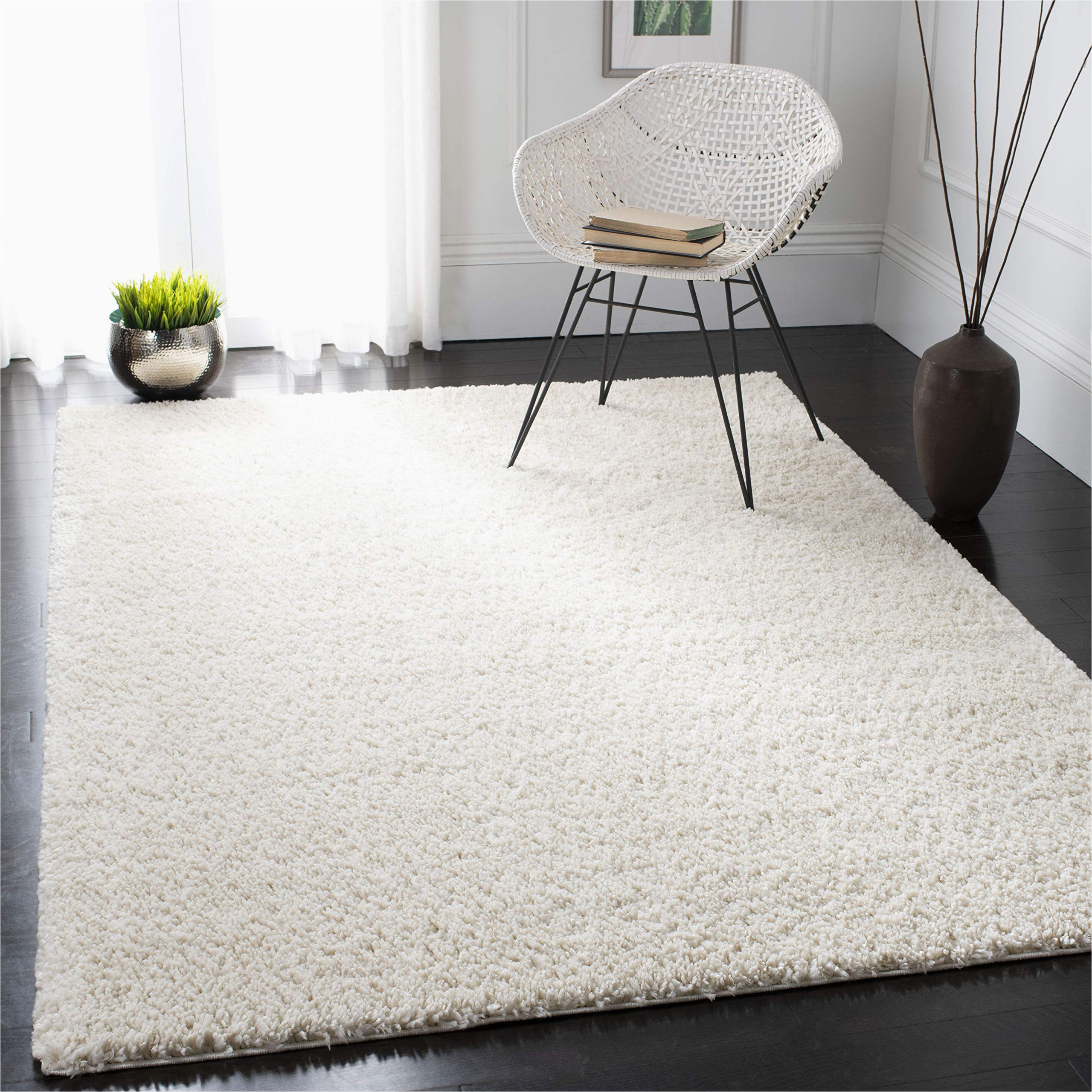 Solid Ivory area Rug 8×10 Amazon.com: Safavieh August Shag Collection 8′ X 10′ Ivory Aug900c …