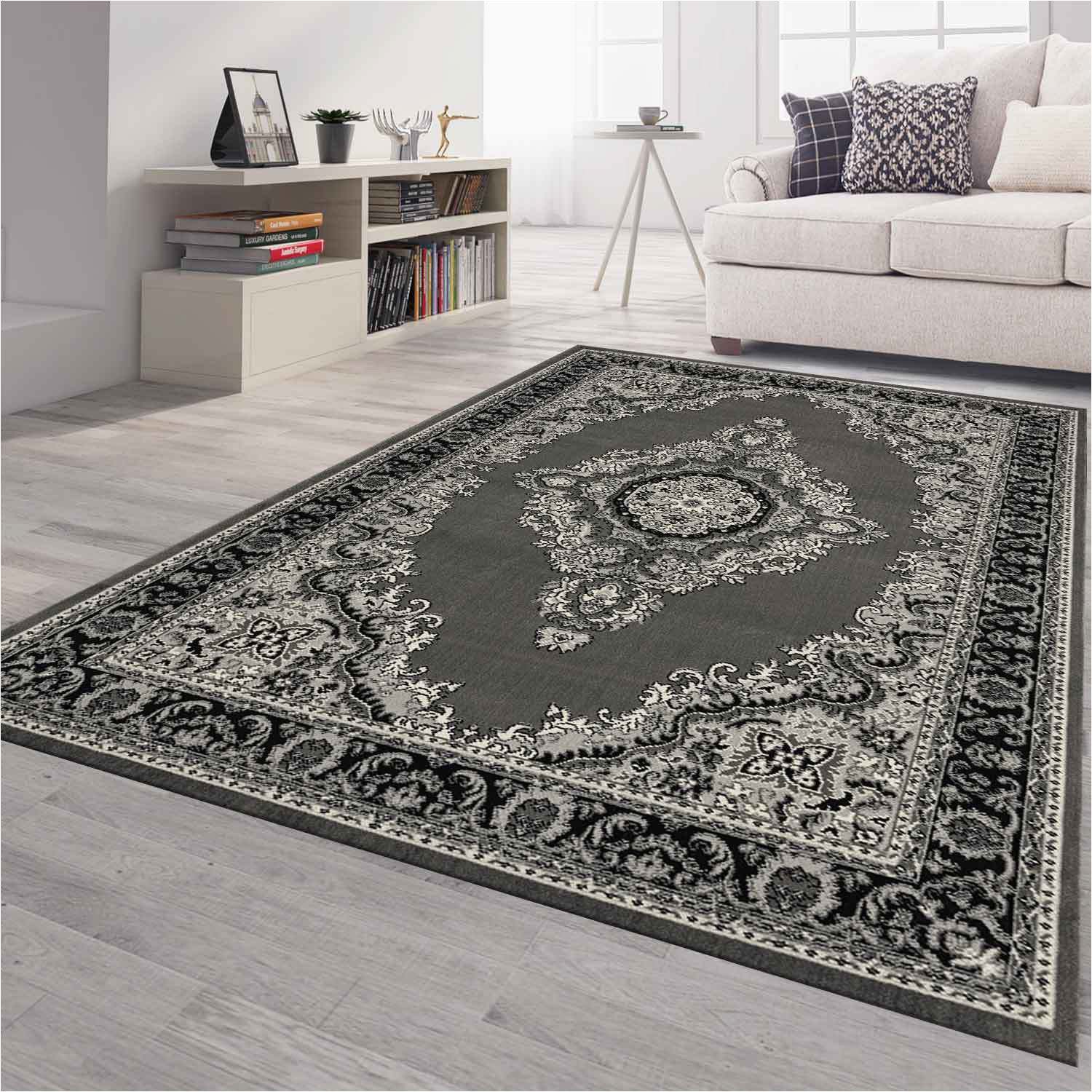 Traditional area Rugs for Living Room Bundle] orient Flower Pattern Rug Living Room Red Beige Colour …
