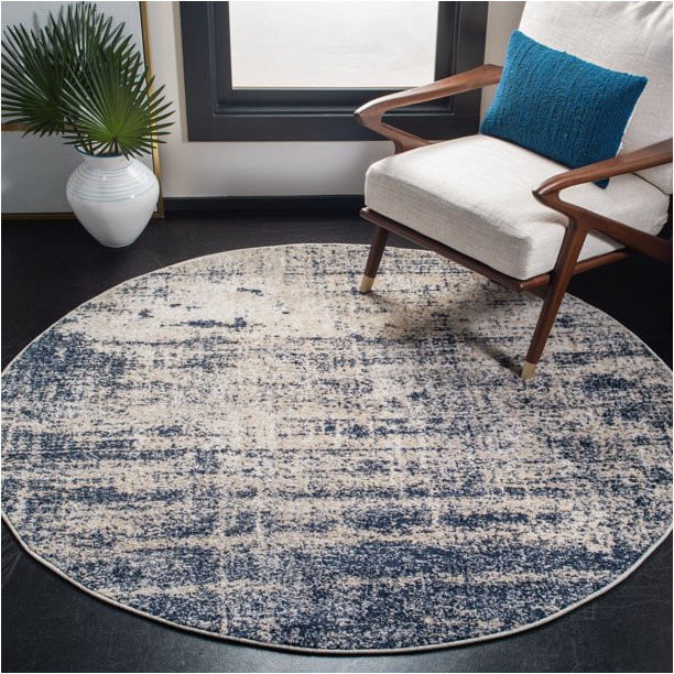 West Elm Round area Rugs Safavieh Adirondack Boniface Overdyed Distressed Round area Rug