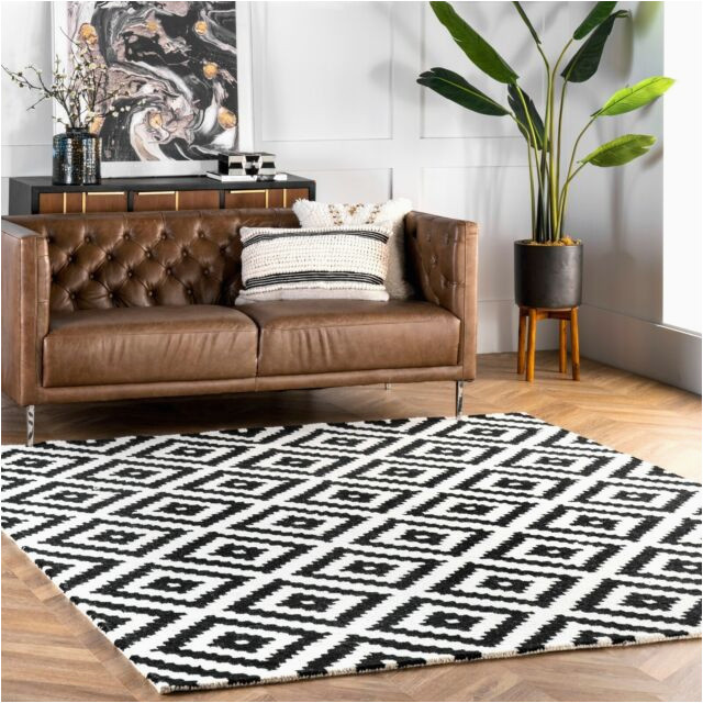 10 X 14 area Rugs Cheap Nuloom Wool 10′ X 14′ Rectangle area Rugs In Black Finish …