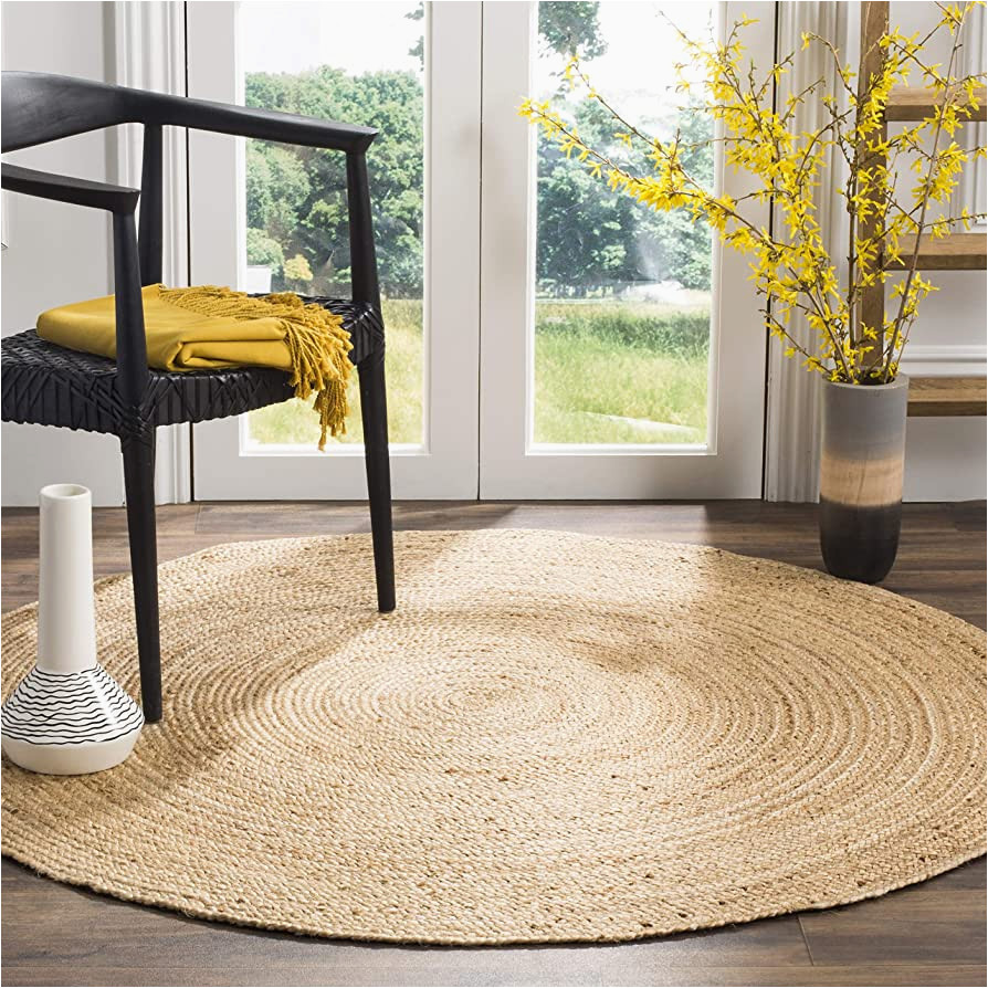 3 X 3 Round area Rugs Safavieh Natural Fiber Round Collection 3′ X 3′ Round Natural Nf801n Handmade Boho Braided Jute area Rug