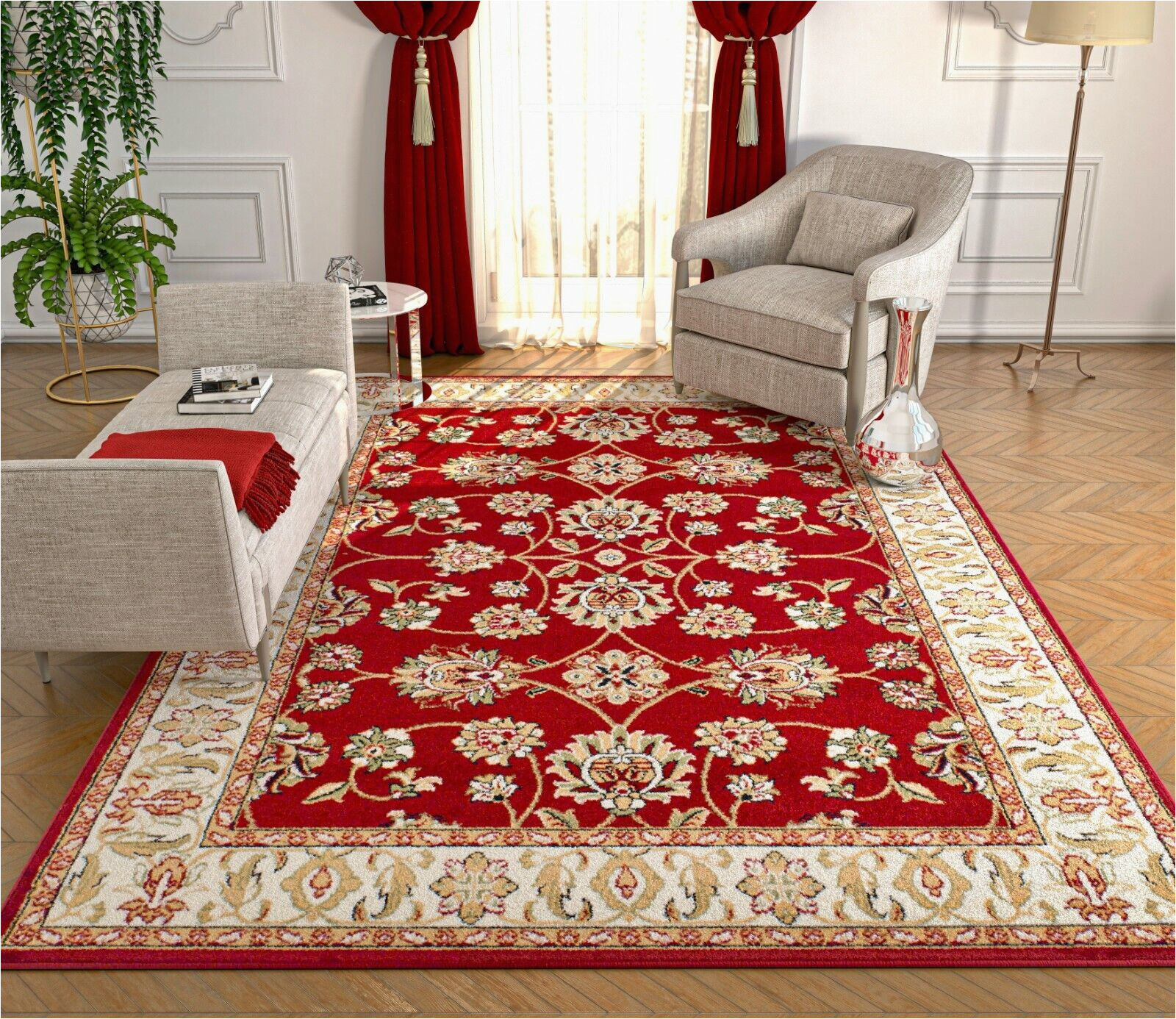 8 X 10 Traditional area Rugs New Red area Rugs 8×10 Living Room Rugs Floor oriental Carpet Traditional Rugs
