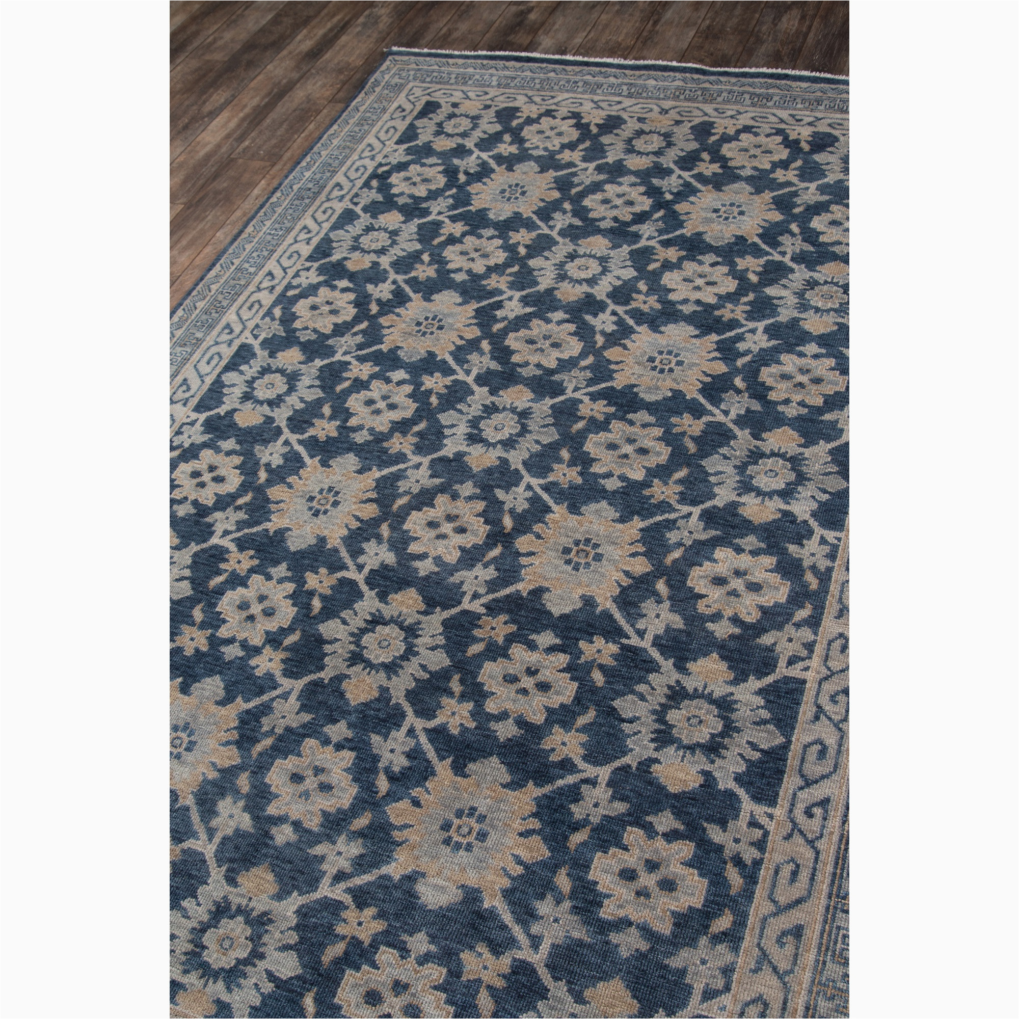 Anatolia Milo area Rug Momeni Momeni Banaras Bnr-1 Blue 2′ X 3′