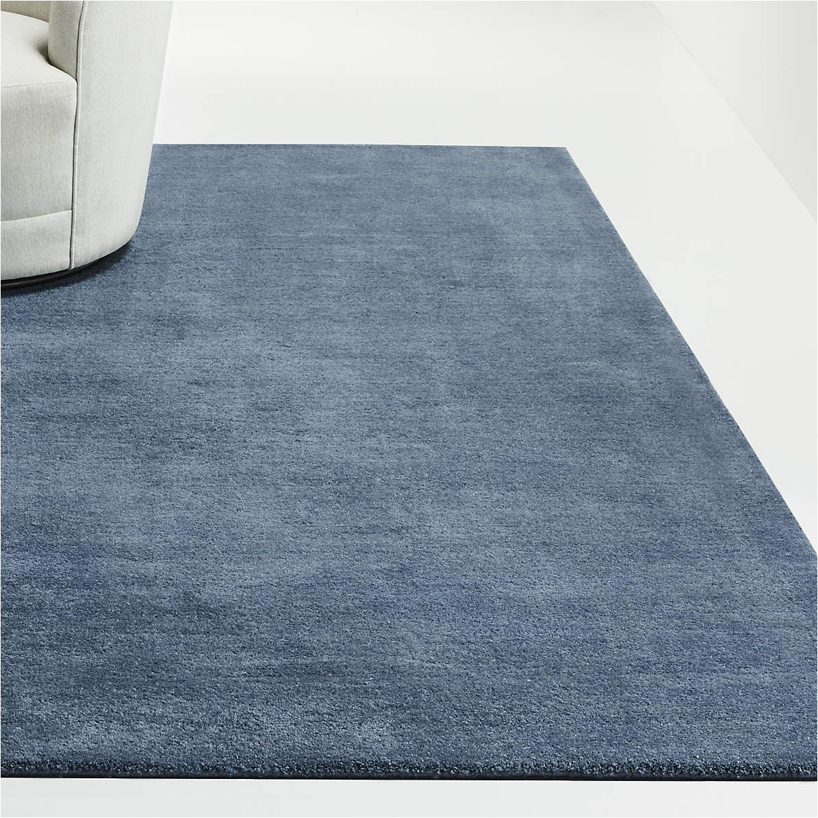 Crate and Barrel Round area Rugs Baxter Blue Wool area Rug Crate & Barrel