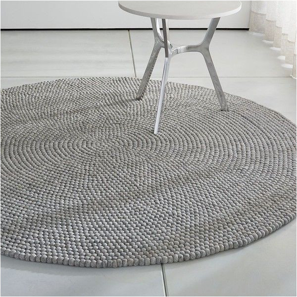Crate and Barrel Round area Rugs Crate & Barrel Markus Steel 6.5′ Round Rug ($1,399) â¤ Liked On …