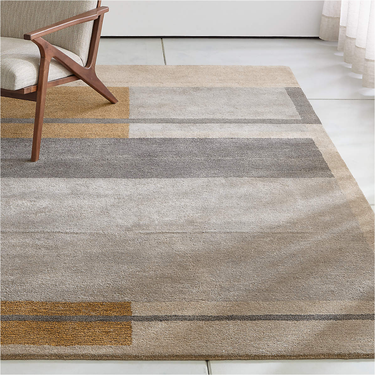 Crate and Barrel Round area Rugs Kirk Color Block area Rug Crate & Barrel