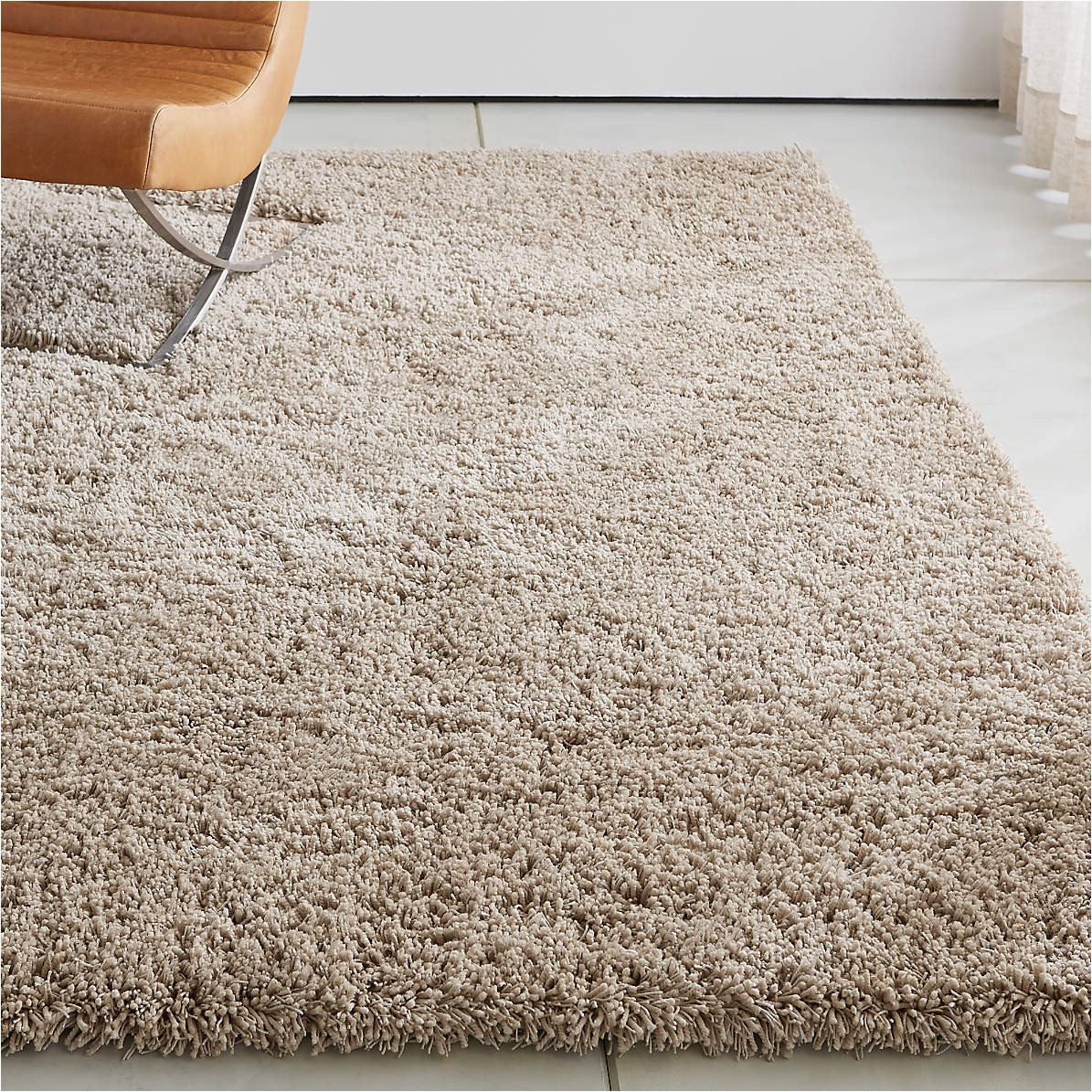 Crate and Barrel Round area Rugs Memphis Stone Natural Shag area Rug Crate & Barrel