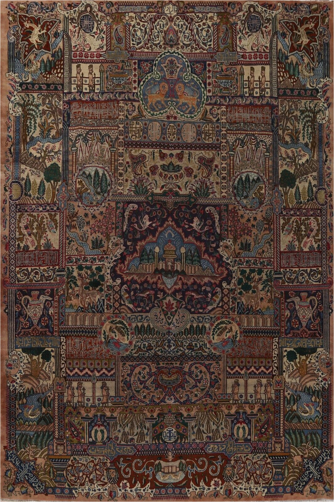 Dynasty Home Traditions area Rug Antique Dynasty Historical Traditional 10×13 area Rug Handmade evenly Low Pile