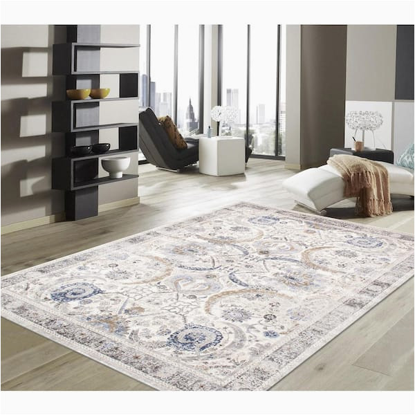 Home Depot area Rugs 12×15 Pasargad Home Fantasia Ivory/beige 12 Ft. X 15 Ft. Abstract area …