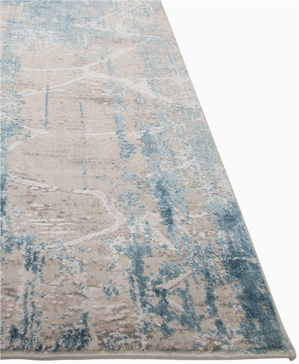 Km Home Alloy area Rug Collection Alloy All341 Light Blue â Kenneth Mink Home
