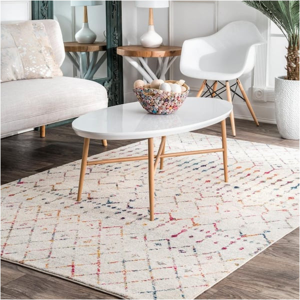 Nuloom Moroccan Blythe area Rug 8 X 10 Light Multi Blythe Modern Moroccan Trellis Light Multi 8 Ft. X 10 Ft. area Rug