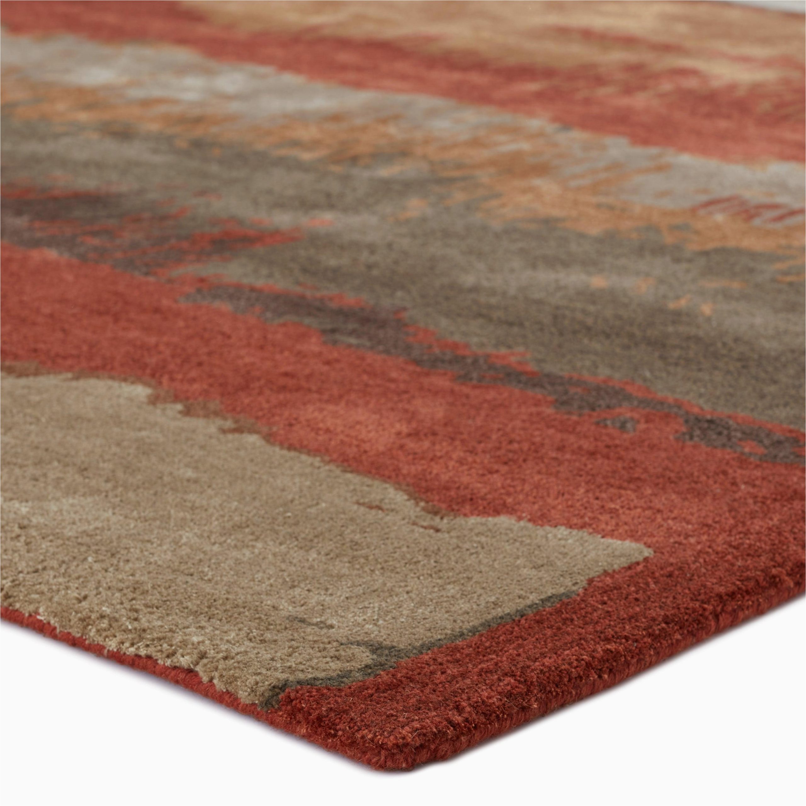 Orian Rugs Fading Panel Multicolor Indoor area Rug Rugs by Roo Jaipur Living Juna Handmade Abstract Red Brown area Rug