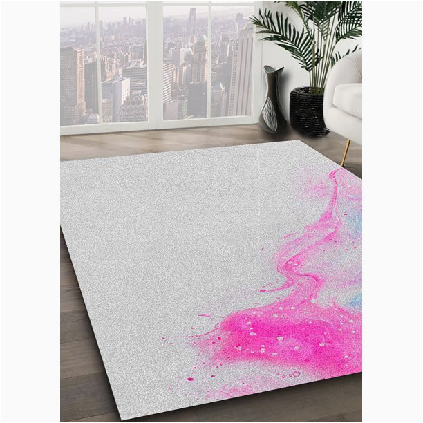 Pink area Rug 5 X 8 Ahgly Company Indoor Rectangle Color Focus Pink area Rugs, 5′ X 8 …