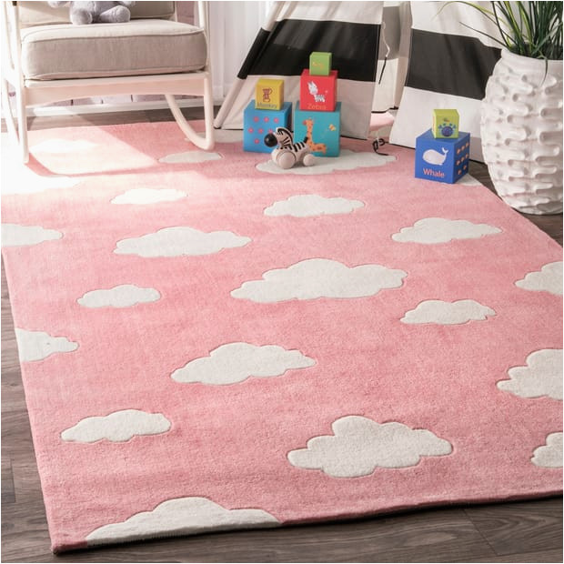 Pink area Rug 5 X 8 Pink Cloud area Rug