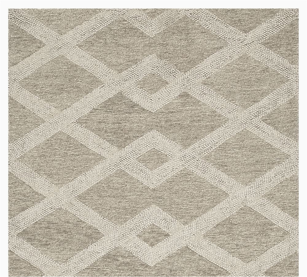 Pottery Barn area Rugs 6 X 9 Chase Textured Hand-tufted Wool Rug