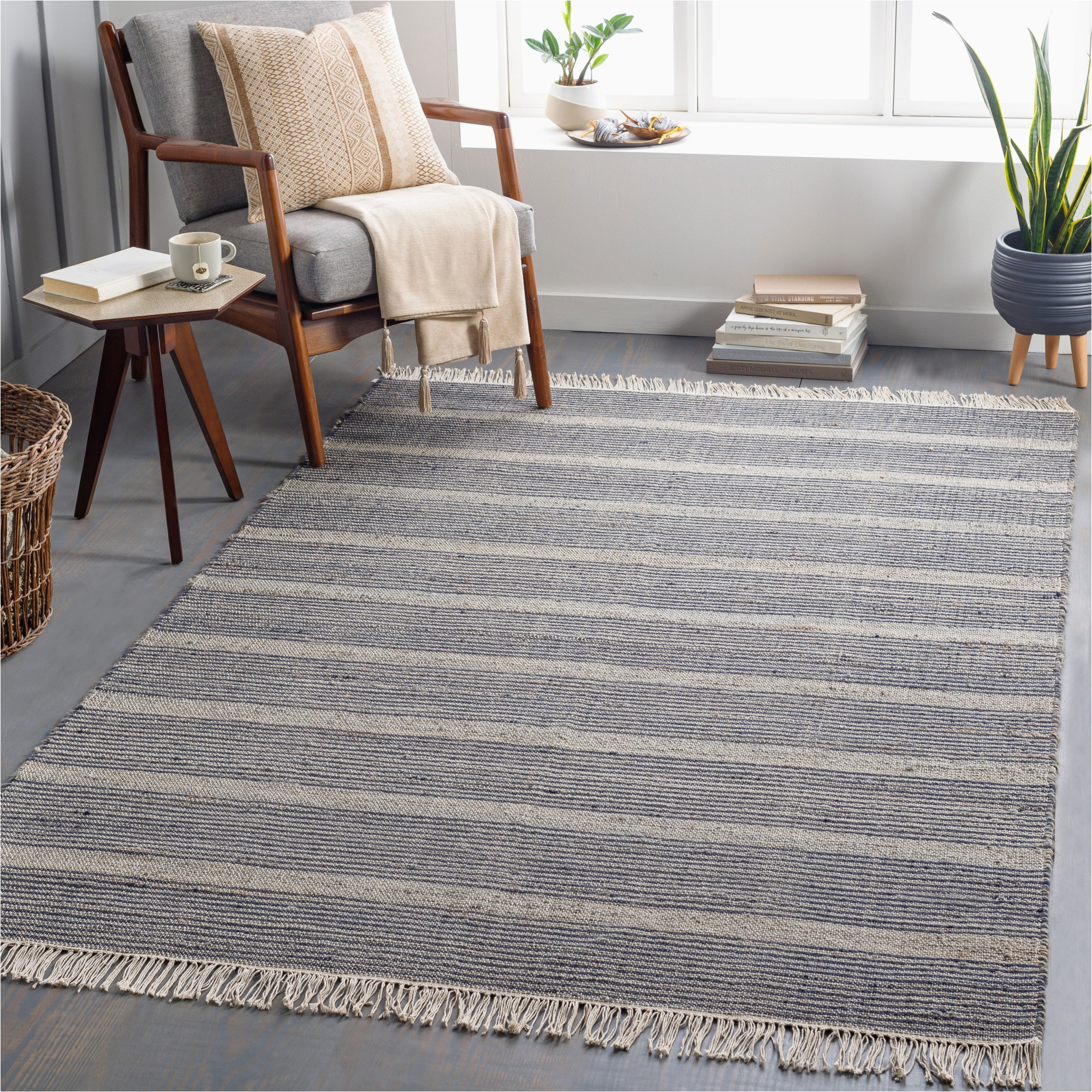 Scott Living Transform 4 area and Accent Rug Surya Trabzon 30340 area Rugs Jute Striped Rectangular Blues …