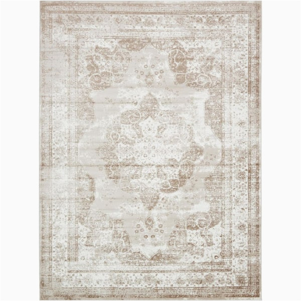 Unique Loom Salle Garnier sofia area Rug Unique Loom sofia Salle Garnier Beige 9 Ft. X 12 Ft. Medallion …