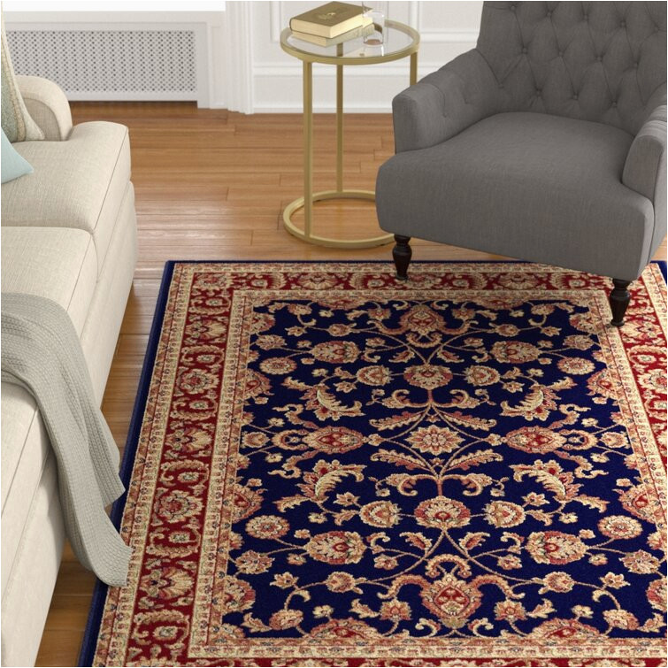 Wayfair Navy Blue area Rugs Clarence oriental Navy Blue/red area Rug