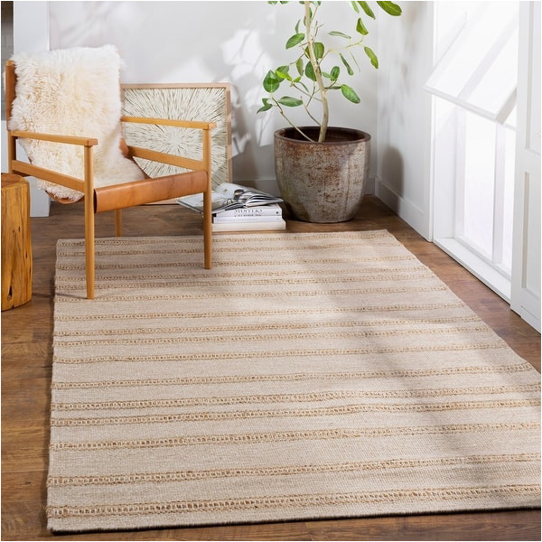 Wool and Jute area Rug Bothwell Hand Woven Striped Wool & Jute area Rug – Overstock …