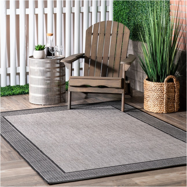 10 X 10 area Rugs Cheap Nuloom Gris 10 X 10 Gray Square Indoor/outdoor Border area Rug In …