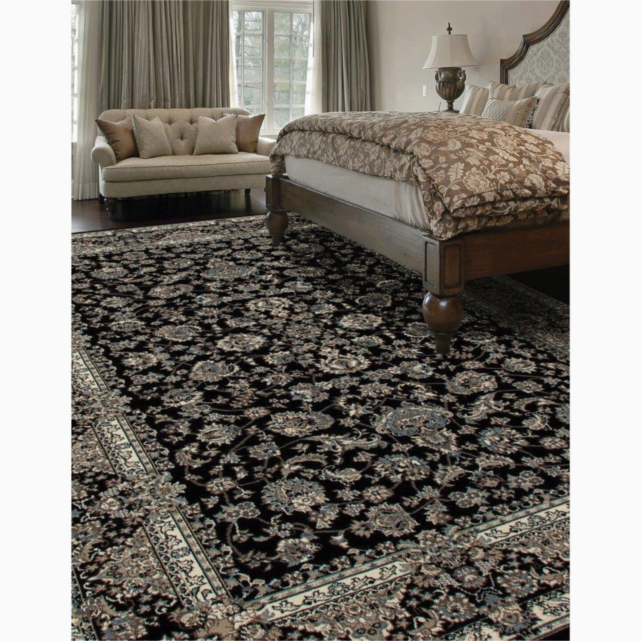 10 X 15 Foot area Rug Keene Timeless Black 10 Ft. 11 In. X 15 Ft. area Rug by Art Carpet