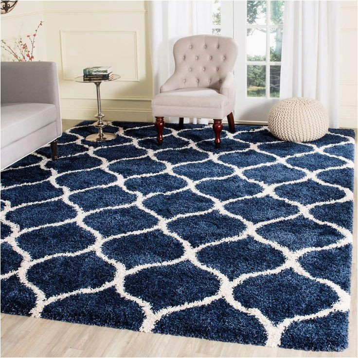12 Foot Square area Rug Hudson Shag Navy/ivory (blue/ivory) 5 Ft. 1 In. X 7 Ft. 6 In. area …