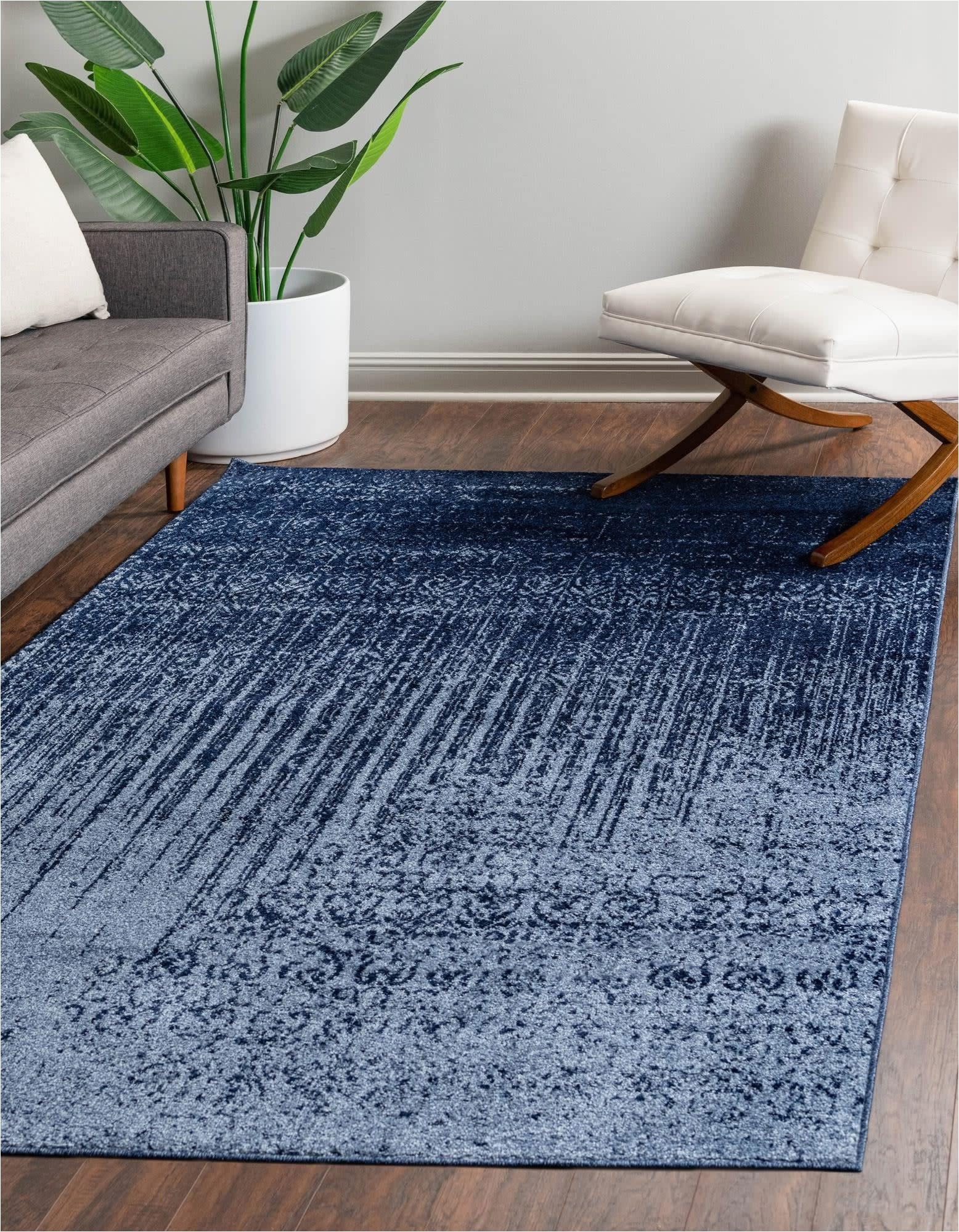 13 X 14 area Rugs Unique Loom Del Mar Collection area Rug-transitional Inspired with Modern Contemporary Design, Rectangular 10′ 0″ X 14′ 0″, Blue/navy Blue