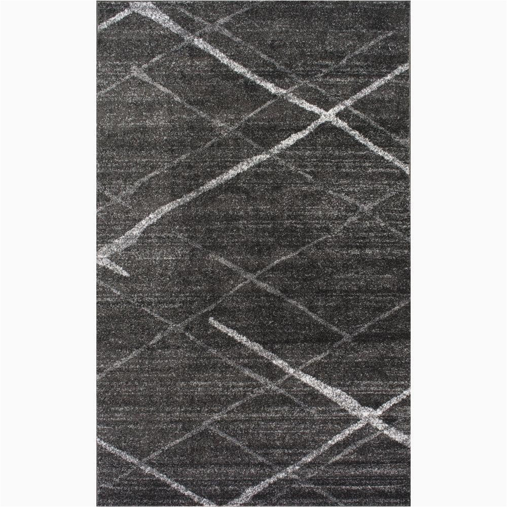 4 X 6 Gray area Rug Nuloom Thigpen Contemporary Stripes Dark Gray 4 Ft. X 6 Ft. area …