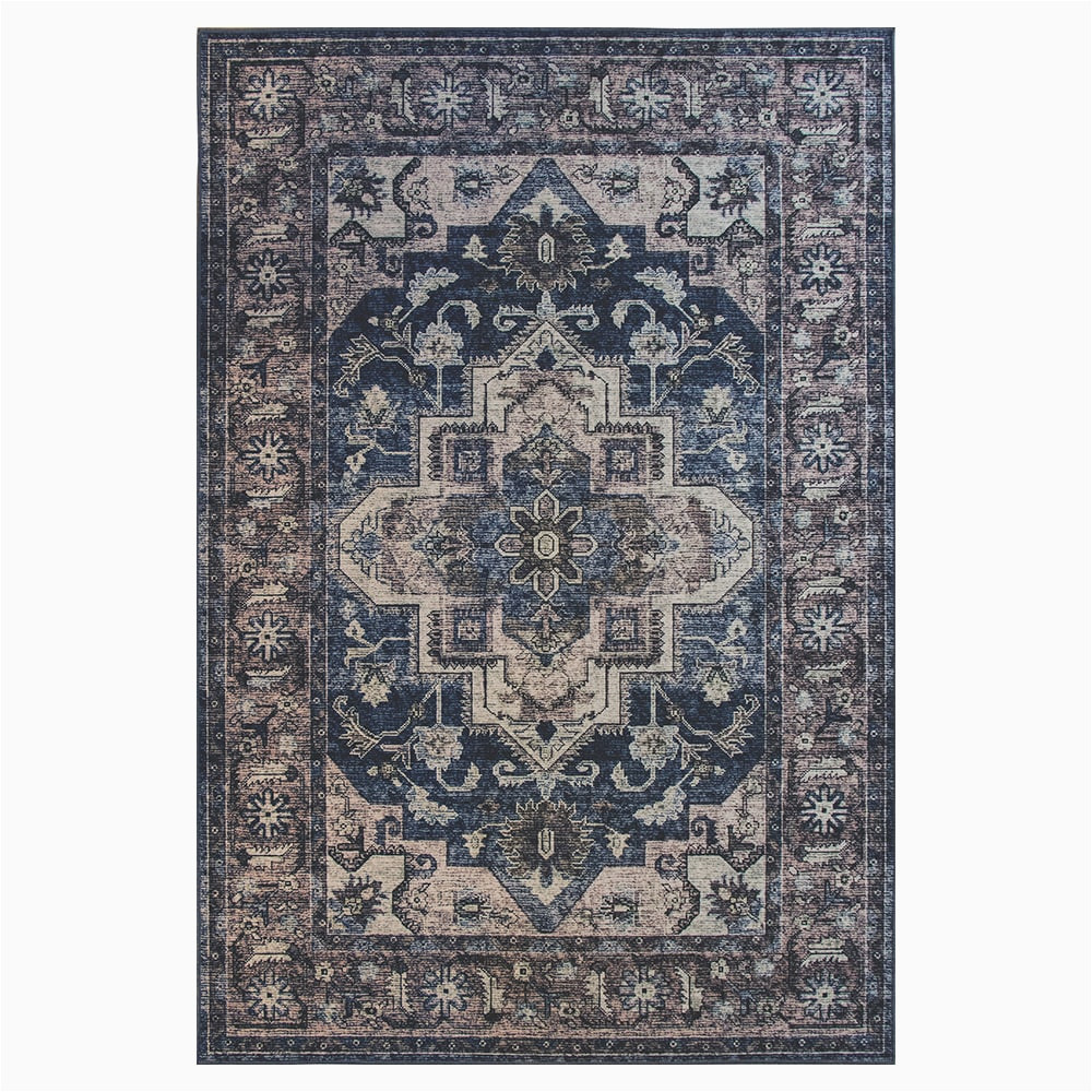 5 X 7 area Rugs Home Depot Style Selections Clare 5 X 7 Navy/brown Indoor Medallion area Rug …
