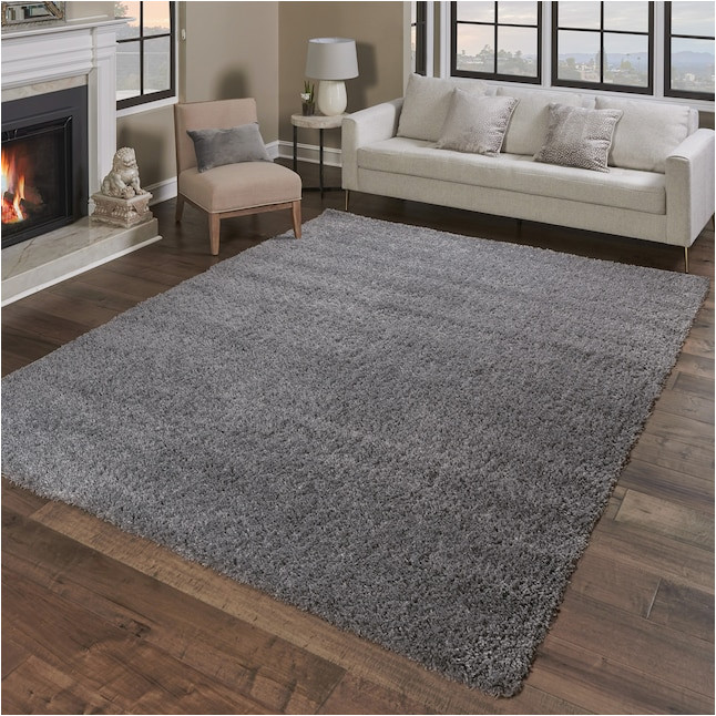 8×10 solid Gray area Rug Gertmenian Anjou 8 X 10 solid Gray Indoor solid area Rug In the …