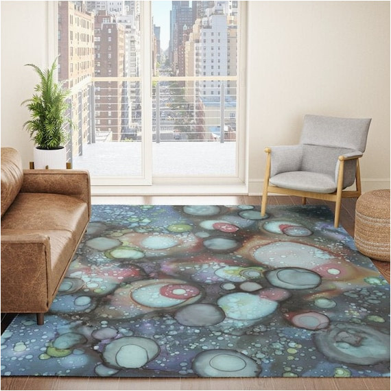 Area Rug On Carpet Living Room Colorful Blue Galaxy Abstract area Rug Carpet Artist Universe …