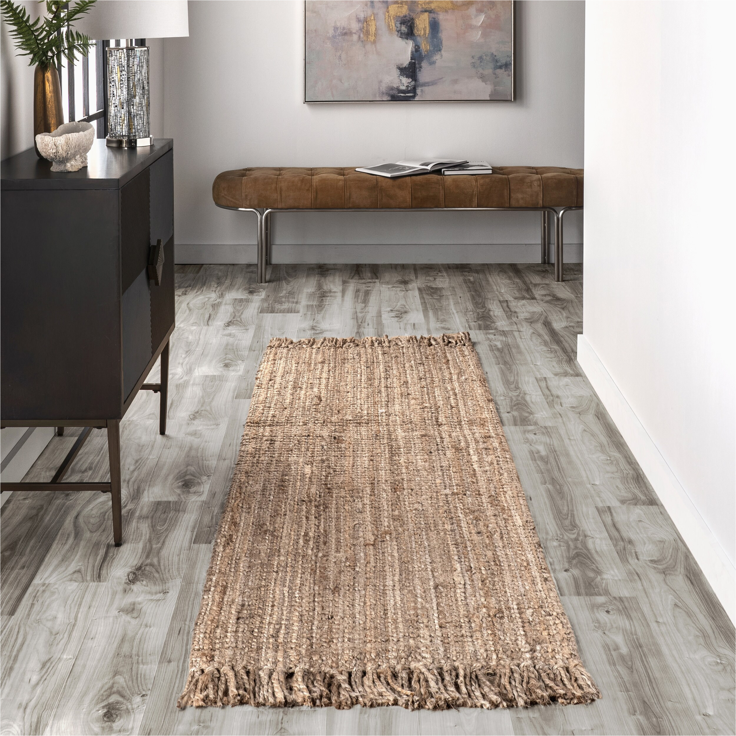 Area Rug Showrooms Near Me Nuloom 2 X 12 Jute Natural Indoor solid area Rug